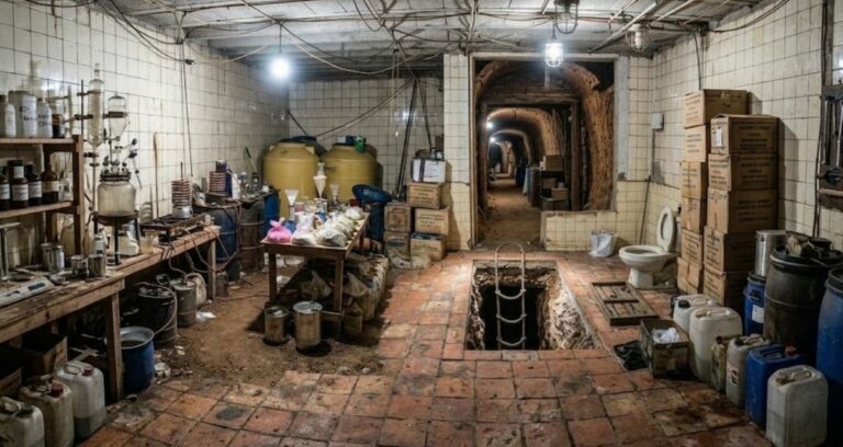 Desmantelan laboratorio en Cuautepec; descubren túnel oculto